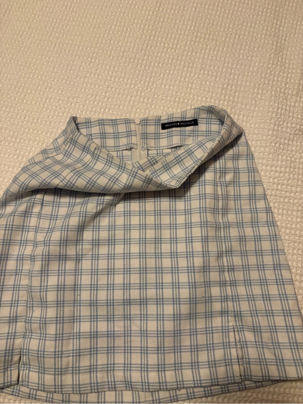 Brandy Melville Blue checkered skirt